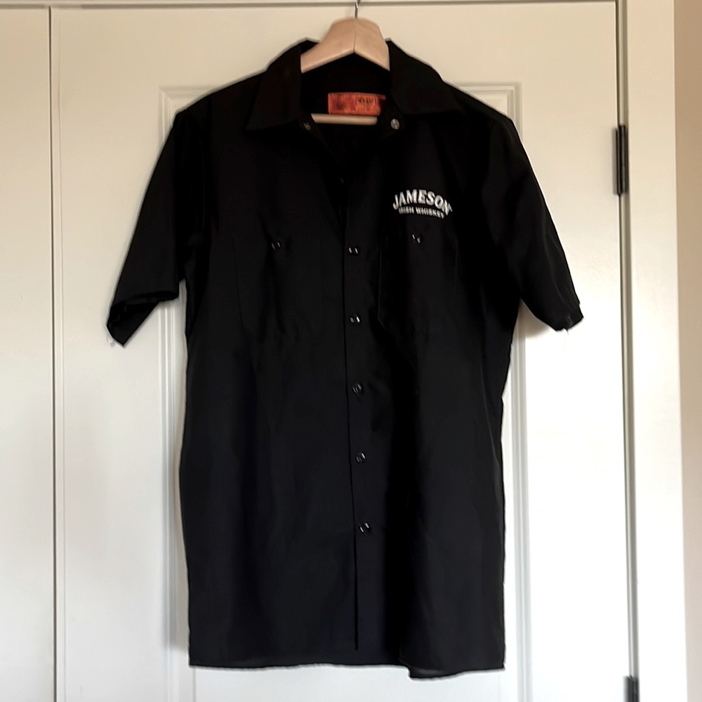 Men’s medium, Red Kap - Jameson Whiskey logo black shirt, never been worn.
